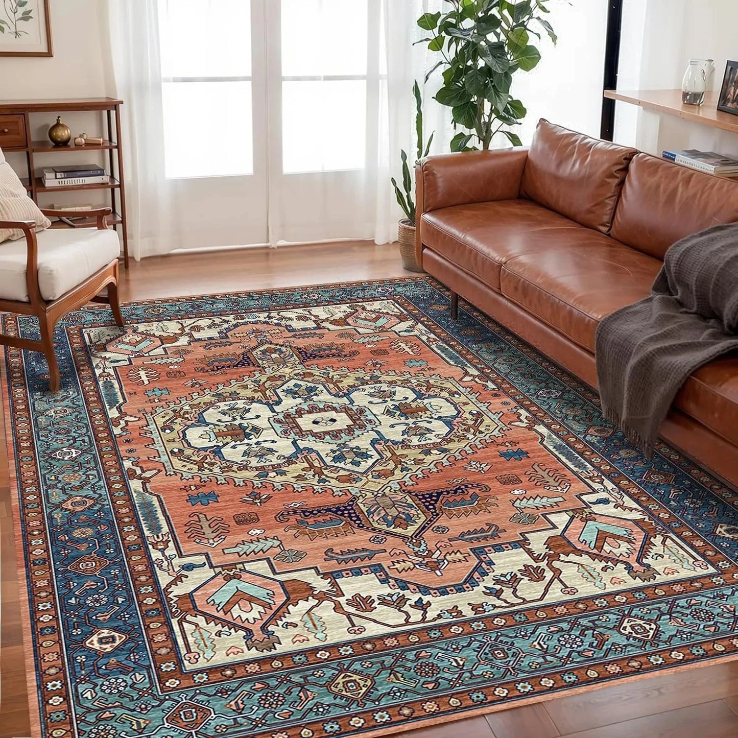 VIKAMA Bohemian Crystal Velvet Anti-Slip Rug