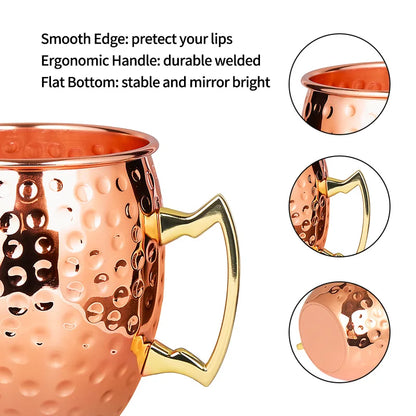 Moscow Mule Stainless Steel Mugs