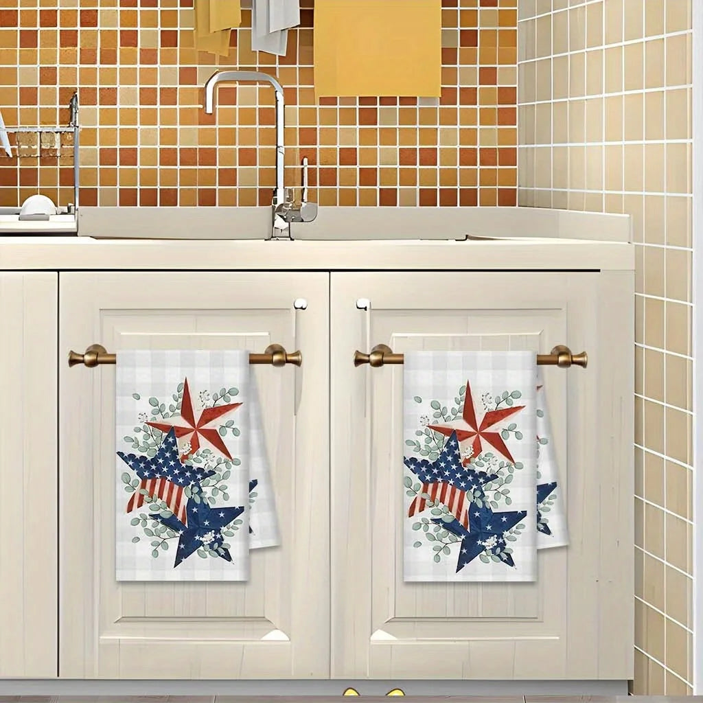 2PCS Patriotic Kitchen Towels