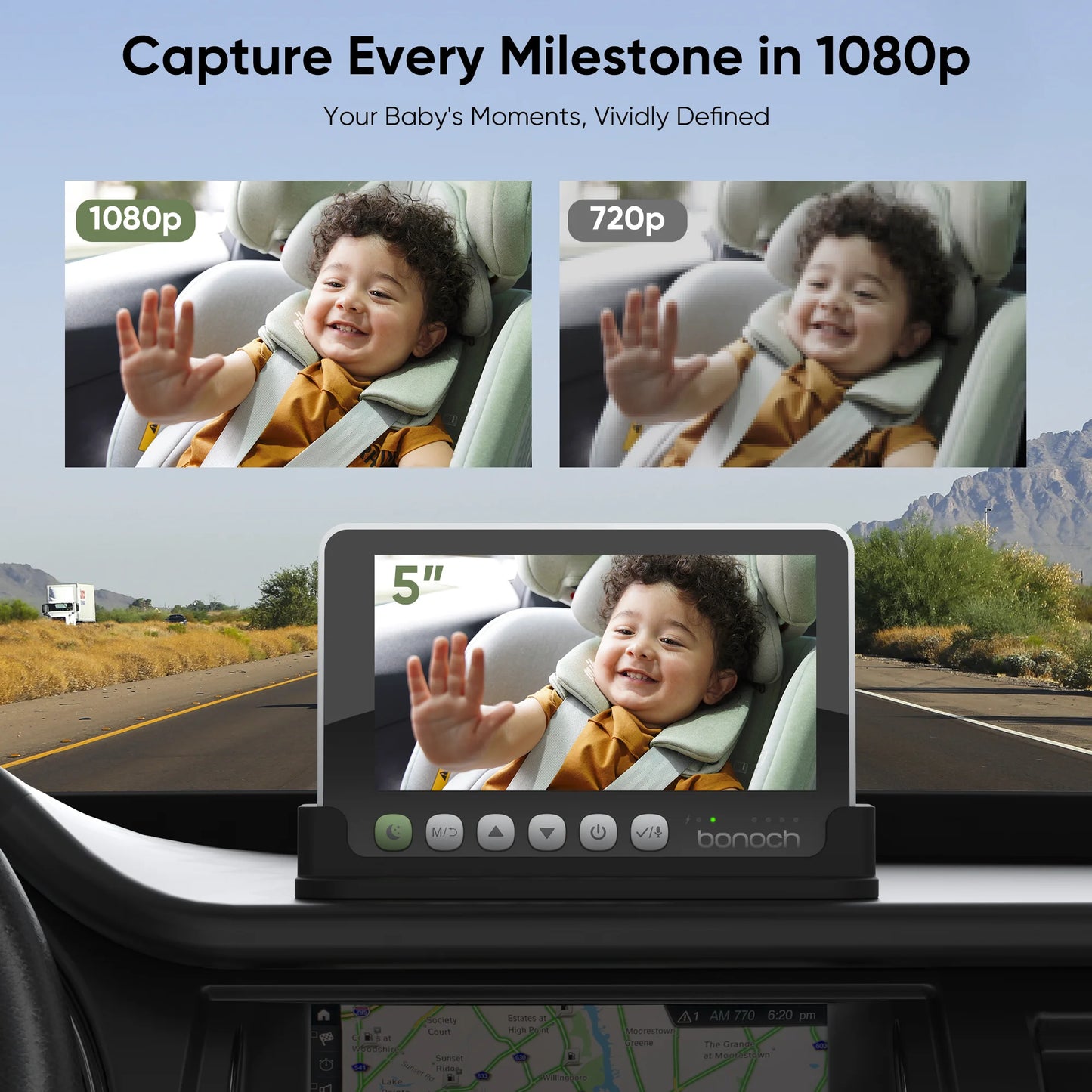 Car & Home Dual-Use Baby Monitor