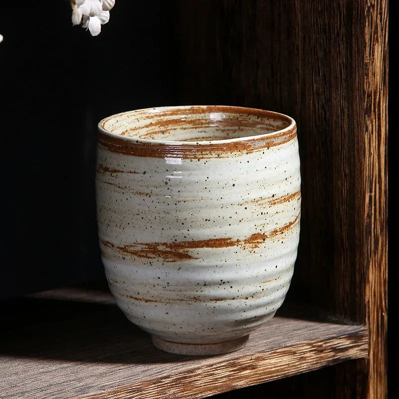 Vintage Style Japanese Coarse Pottery Mug