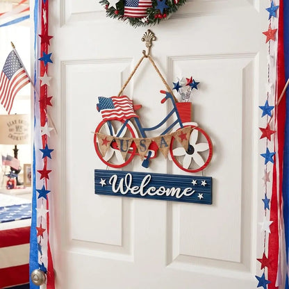 Patriotic Wooden Wreath