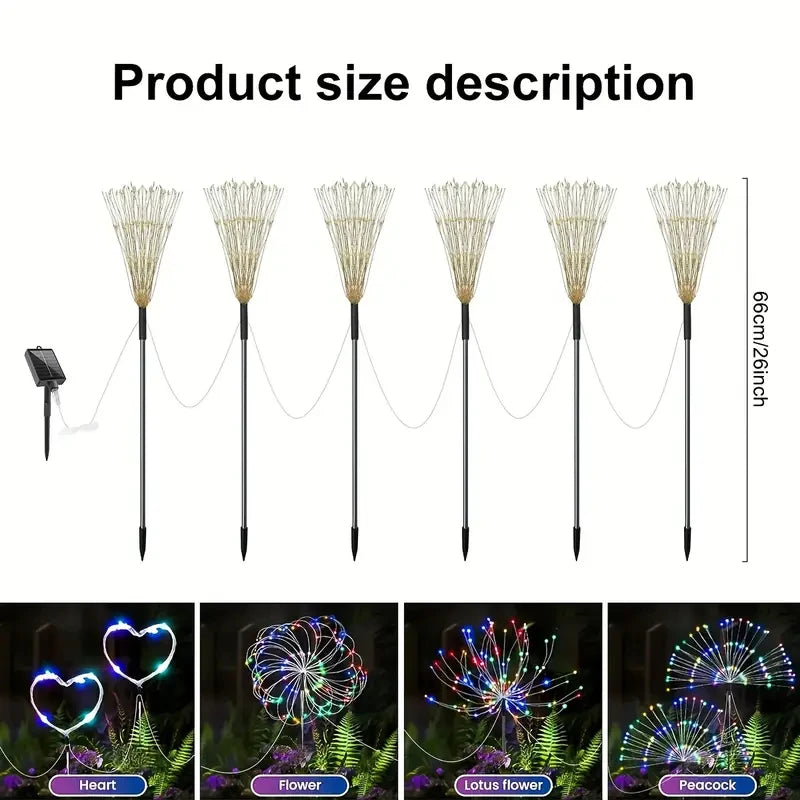 Solar LED Fireworks Lights