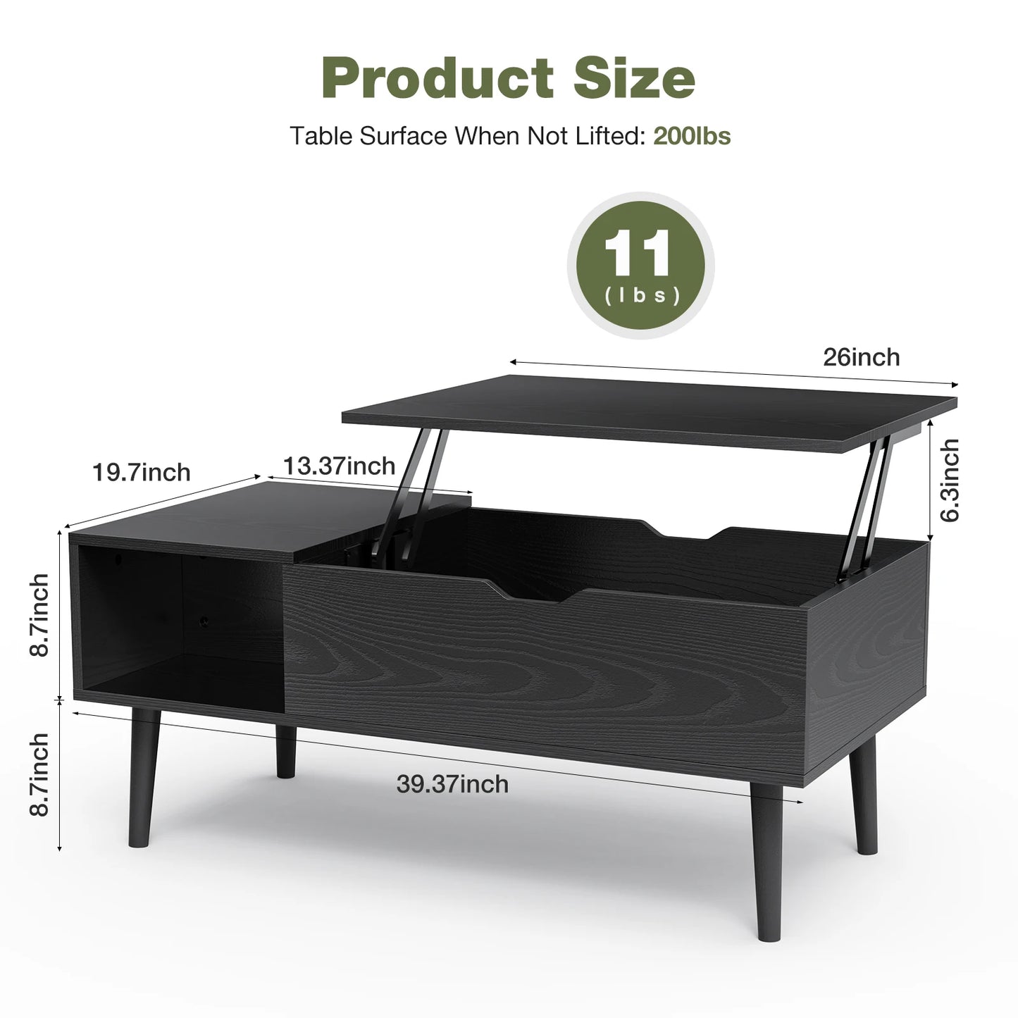 Easy Lift Top Coffee Table