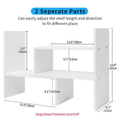 Adjustable Wood Office Storage Rack