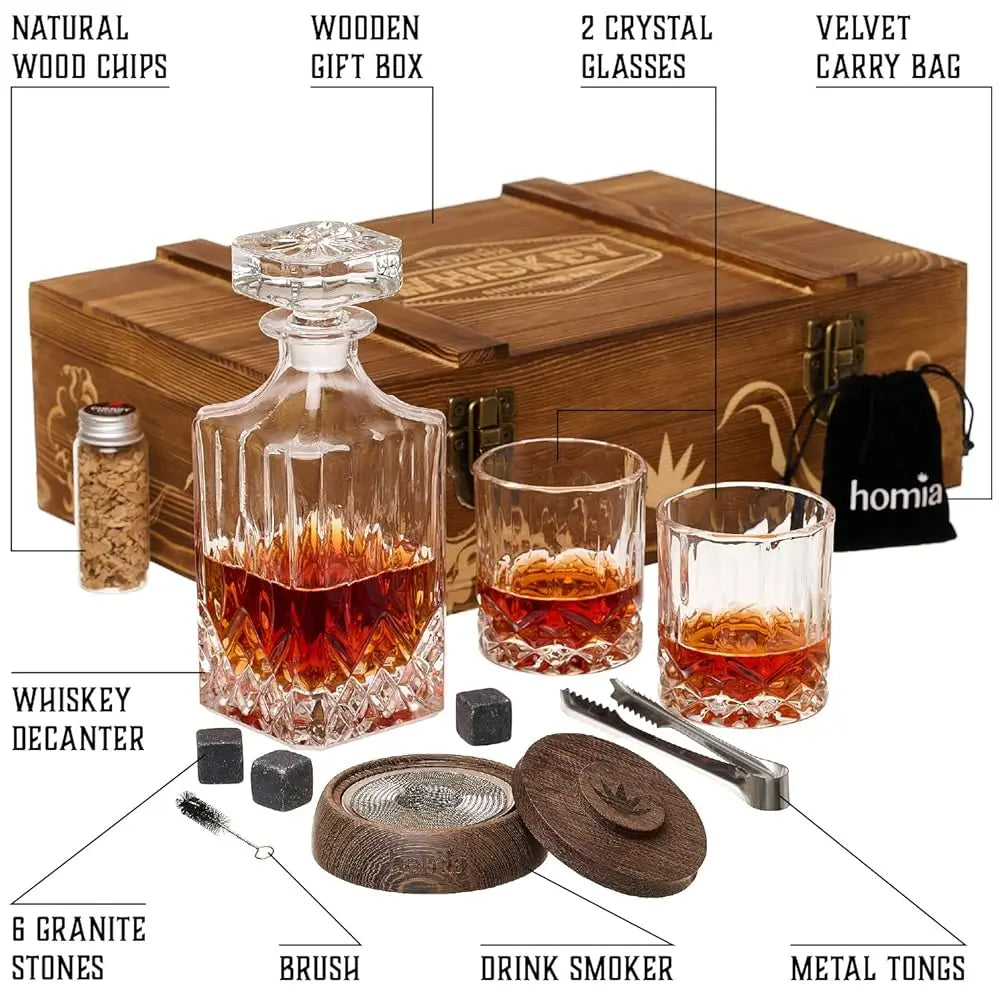 Whiskey Smoker Decanter Gift Set