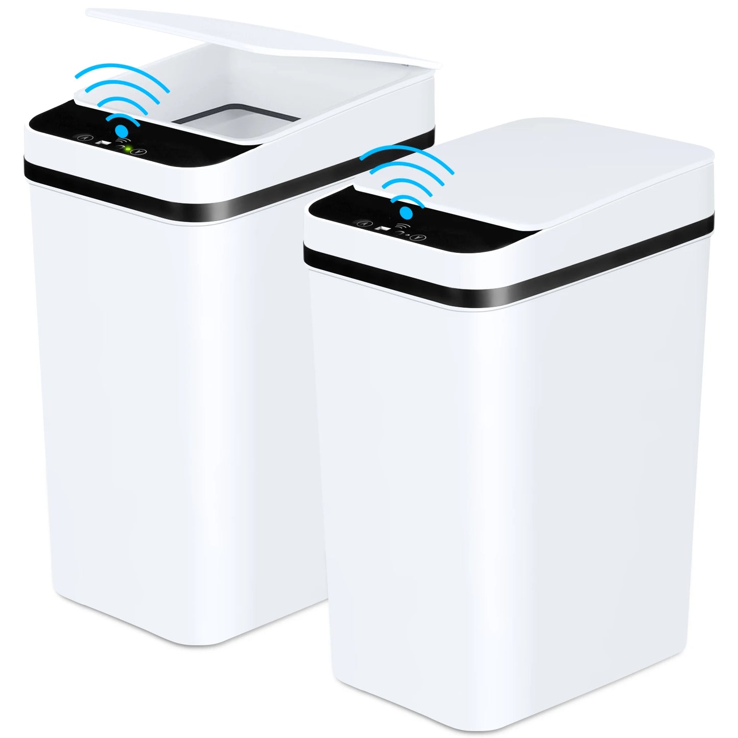 2 Pk 12L Slim Automatic Sensor Trash Cans