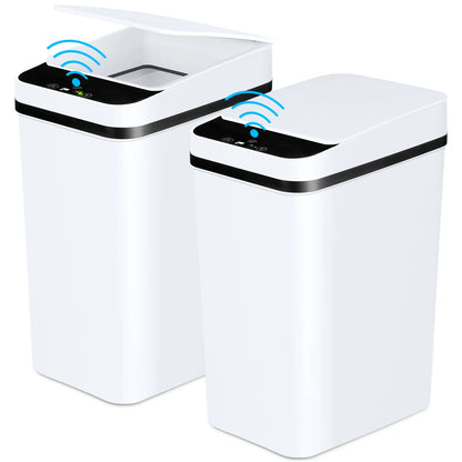 2 Pk 12L Slim Automatic Sensor Trash Cans