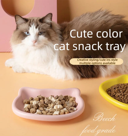 4-Color Cat Food Dish