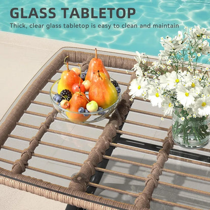 Outdoor Wicker Patio Set of  4