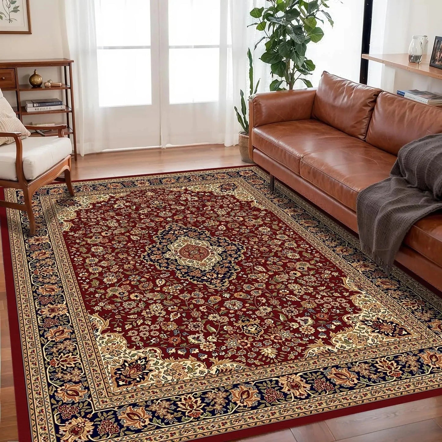 VIKAMA Bohemian Crystal Velvet Anti-Slip Rug