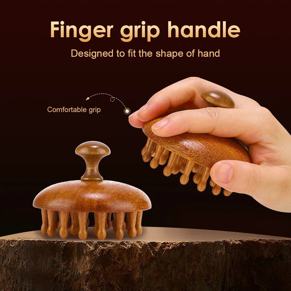 Wooden Scalp Massager