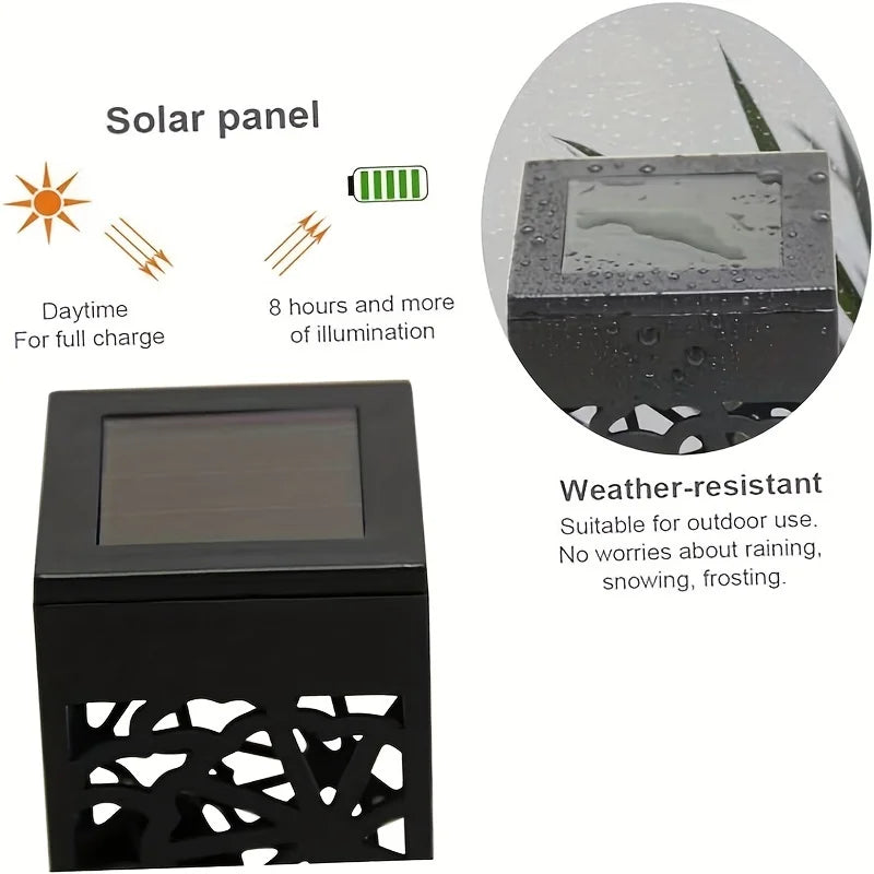 6PCS Solar Powered LED Garden Stake