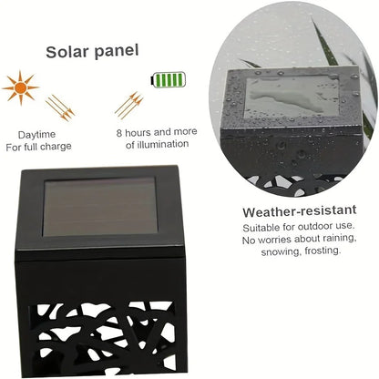6PCS Solar Powered LED Garden Stake