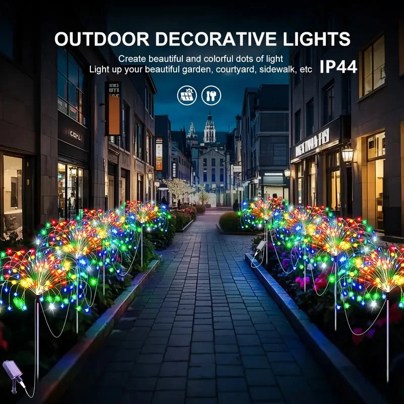 Solar LED Fireworks Lights