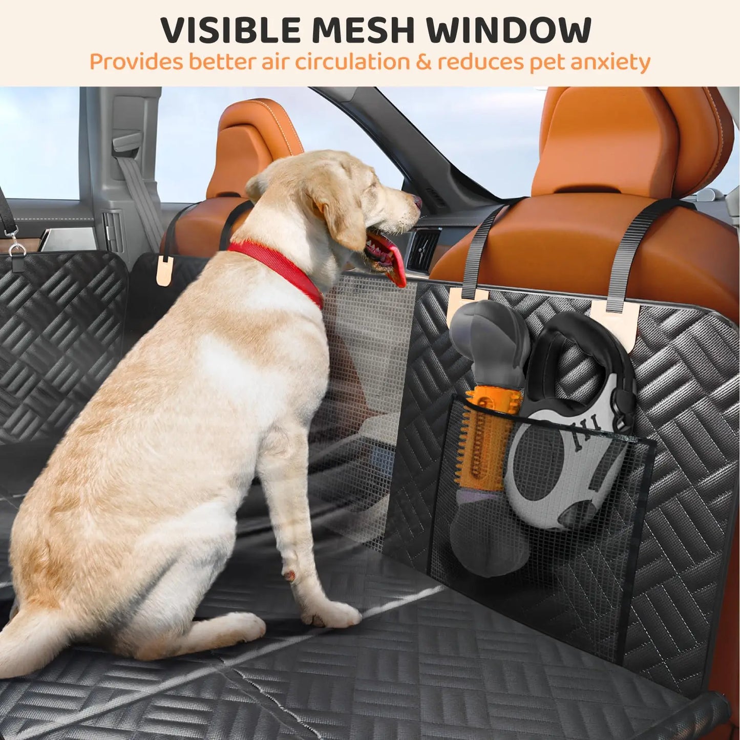 Heavy-Duty, Hard Bottom Rear Seat Dog Cover