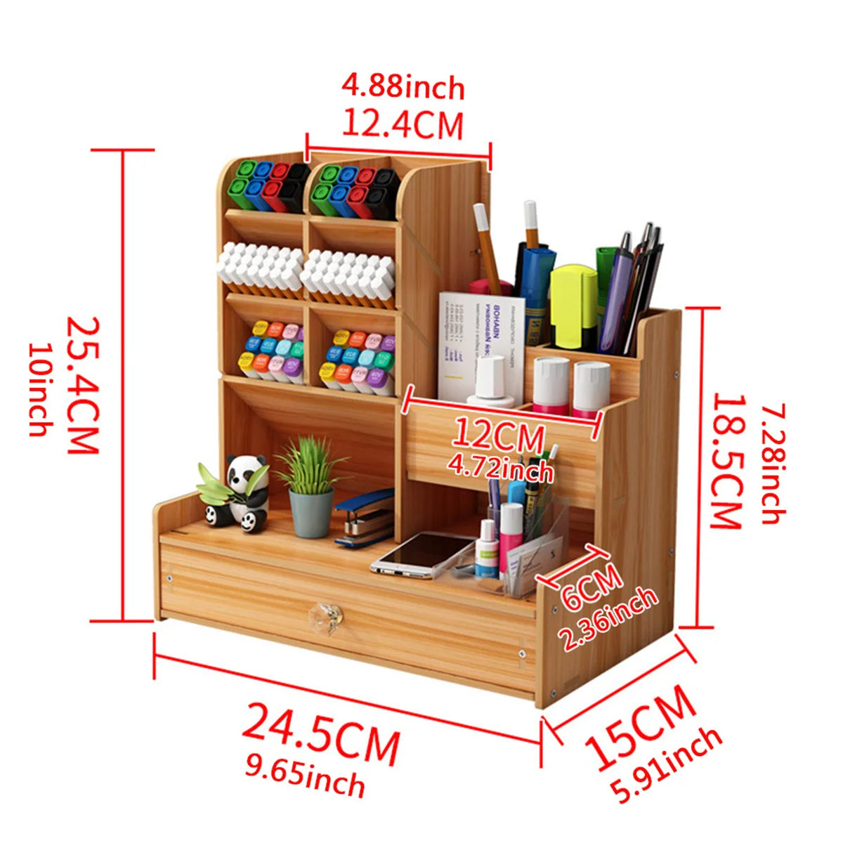 Wooden Pen/Pencil Storage Box