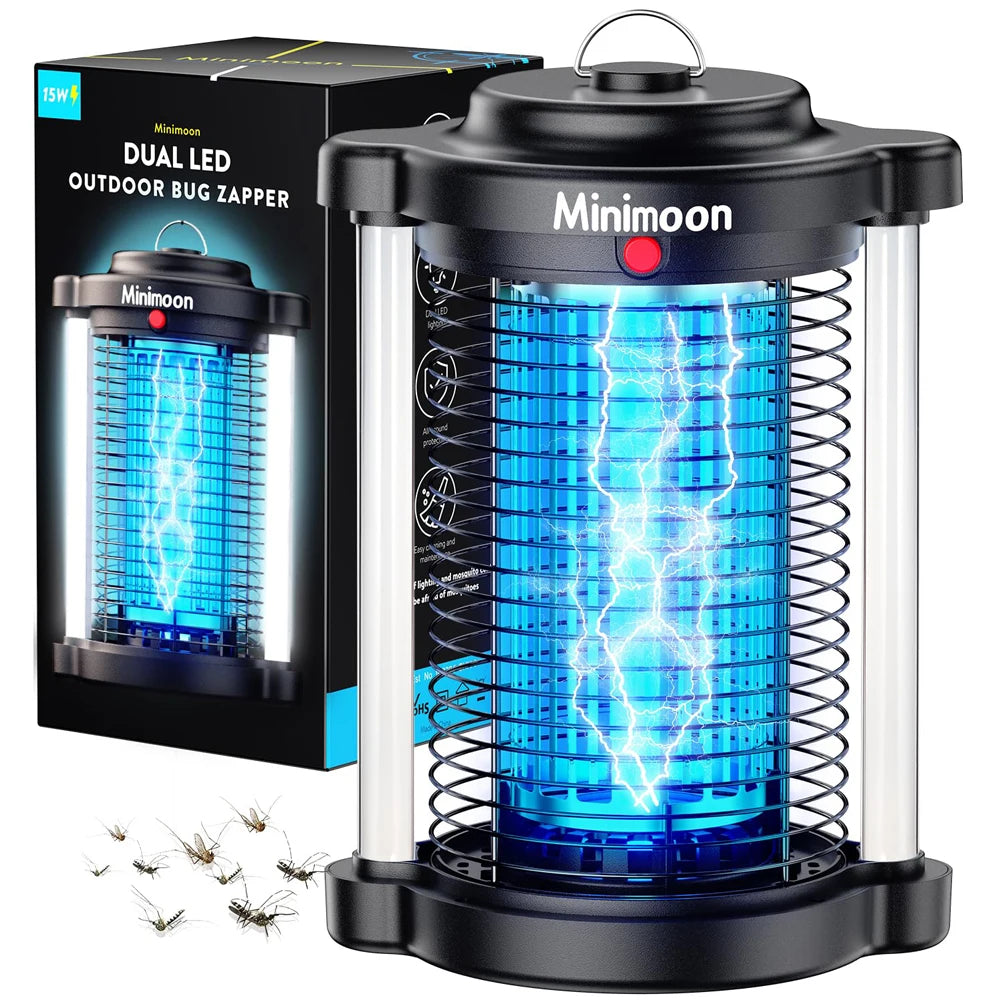15W/4200V Outdoor Bug Zapper Dual LED Light