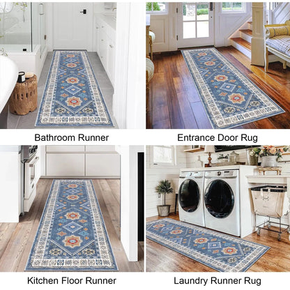 VIKAMA Bohemian Washable Rug