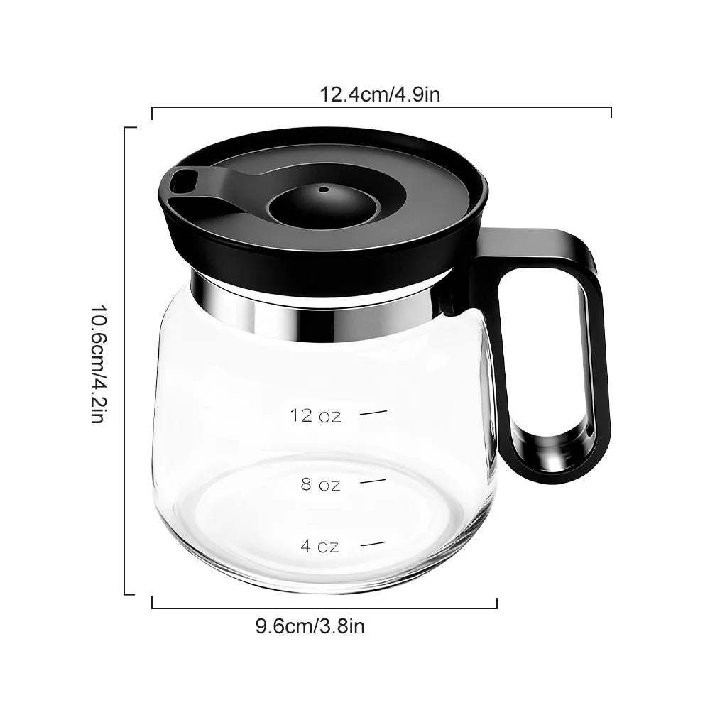 12oz Glass Coffee Pot Cup