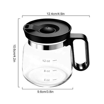 12oz Glass Coffee Pot Cup