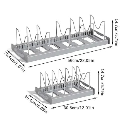 Expandable Under Cabinet Kitchen Pot/Pan Organizer