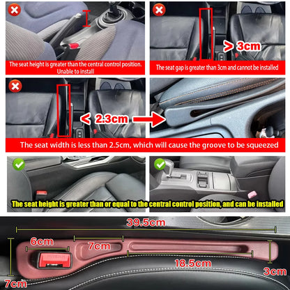 2 pc Car Seat Gap Filler
