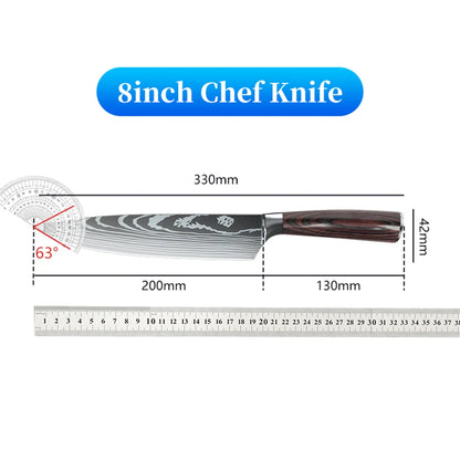 Japanese Stainless Steel Kitchen Knives