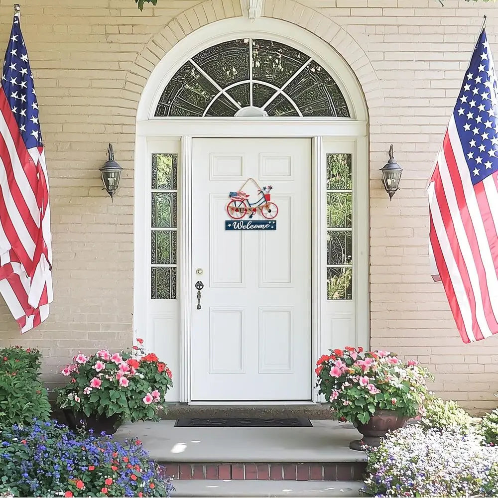 Patriotic Wooden Wreath