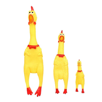 Squeaky/Screaming Chicken Dog Toy