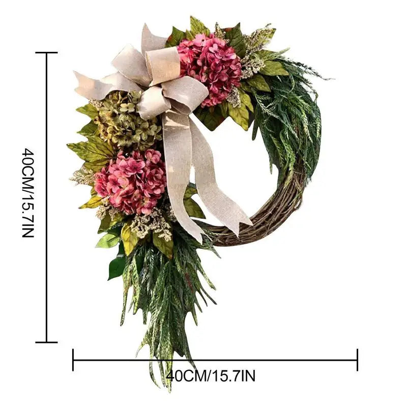 15.75in Flower Wreath