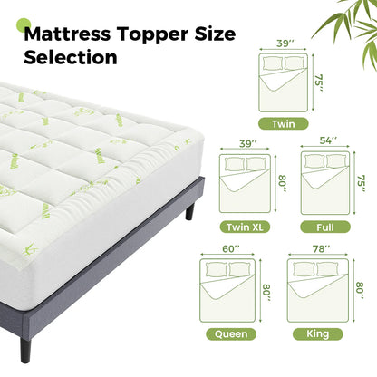 Cooling Bamboo Mattress Topper