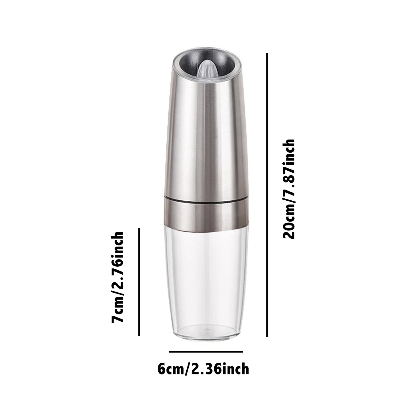 1pc/2pcs, LED Electric Salt And Pepper Grinder