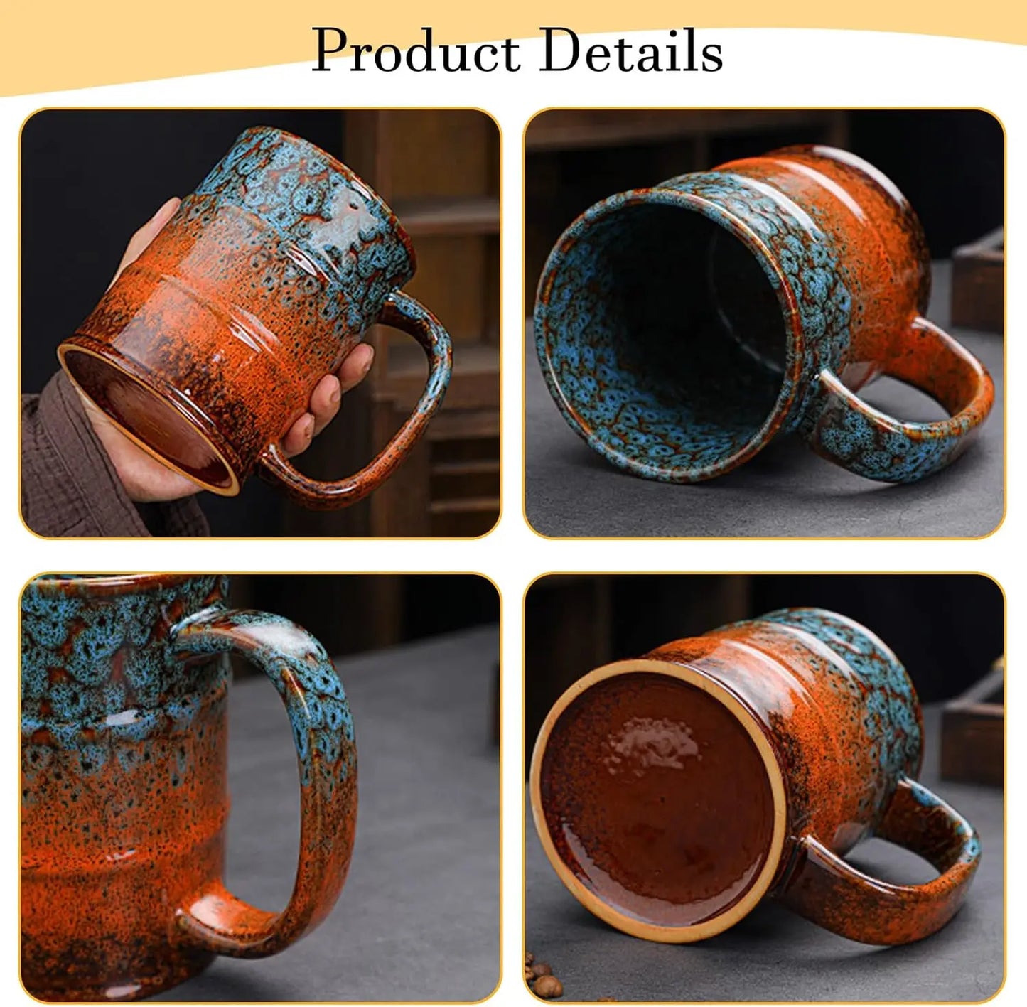 Large Capacity 20 Oz Ceramic Coffee Mug