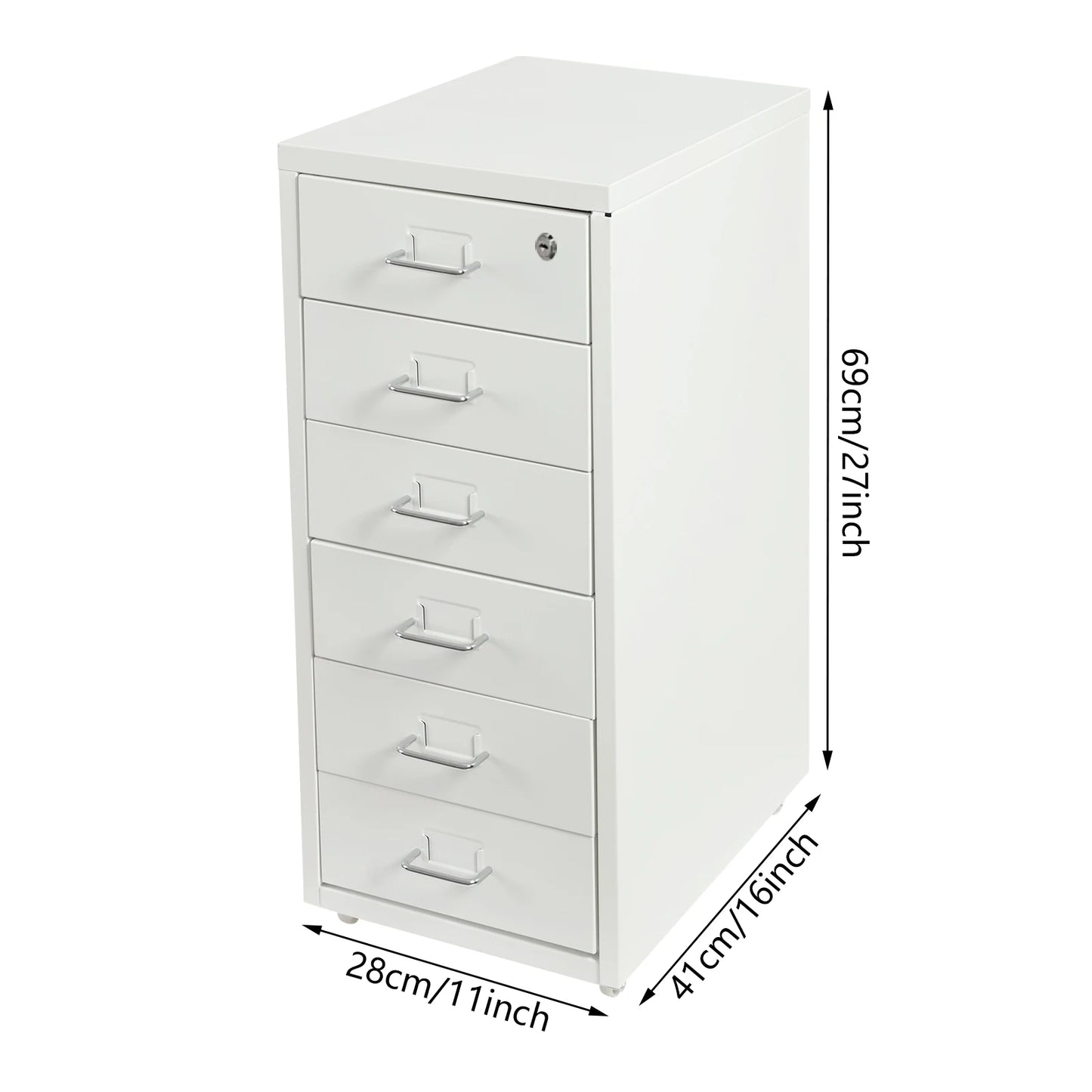 6 Drawer Locking Cabinet
