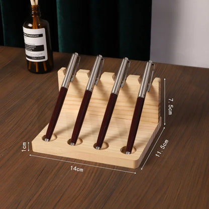 Walnut Pen Holder, Phone Stand Organizer