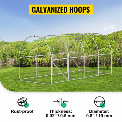 Galvanized Frame & Waterproof Cover Greenhouse