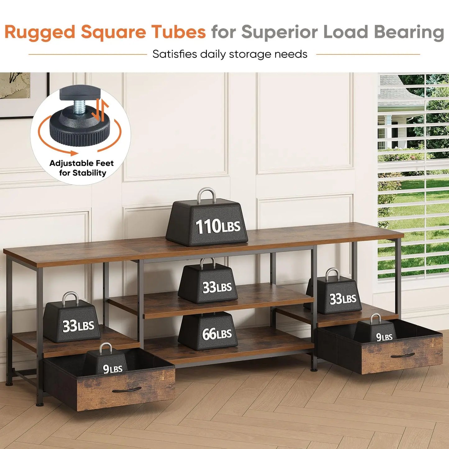 Wooden Stand For Up To 75 Inch TV