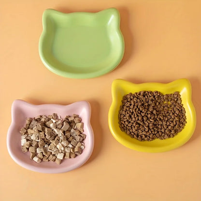 4-Color Cat Food Dish