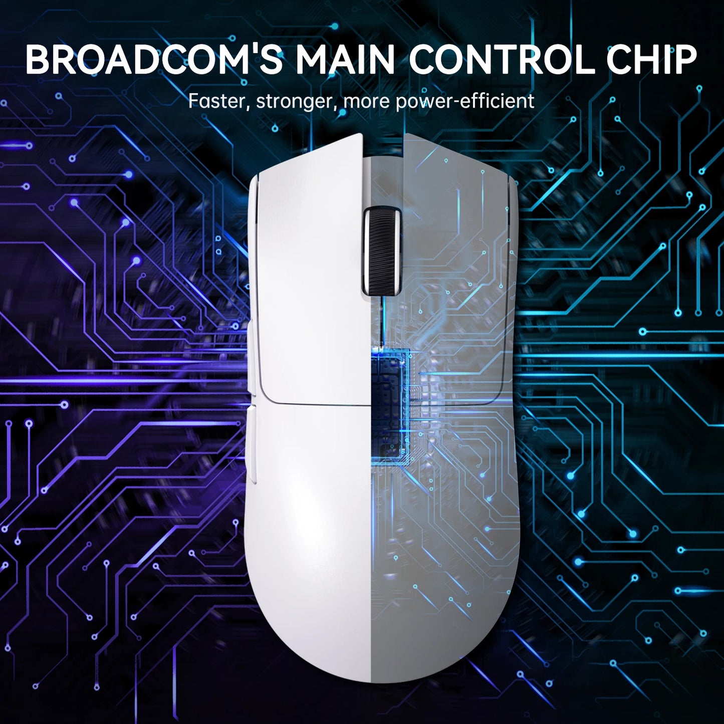 Lightweight Wireless Gaming Mouse with RGB Backlight Charging