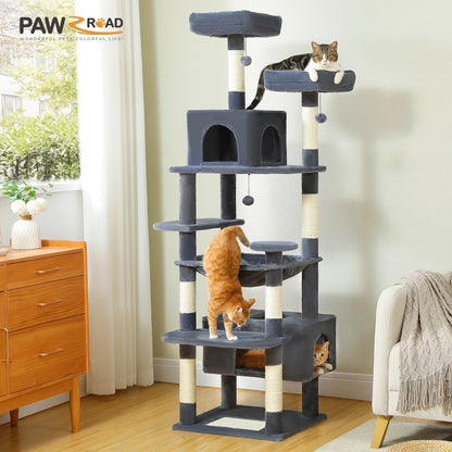 Large Tree & Tower for Indoor Cats With Scratching Posts