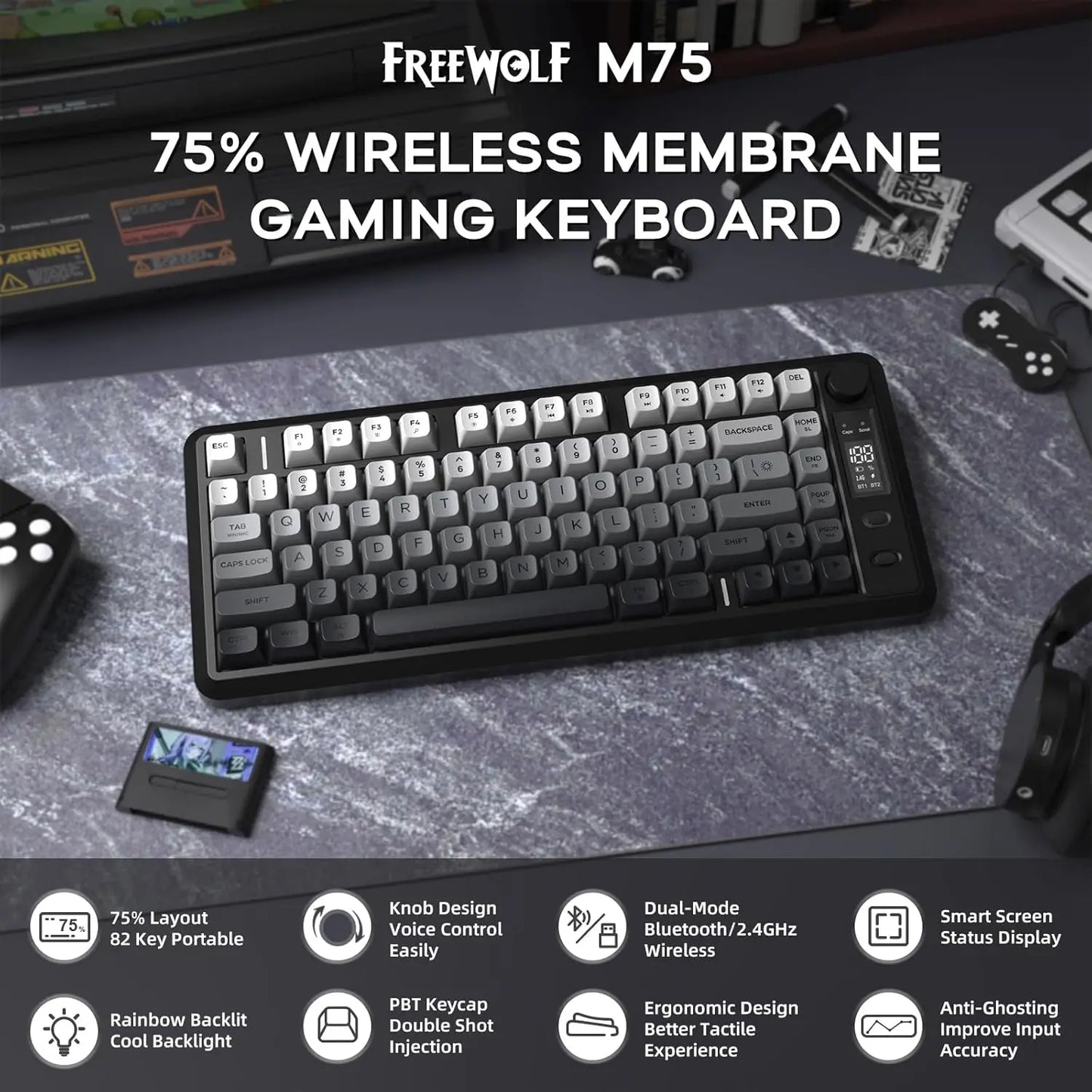 ATTACK SHARK M75 Gaming Keyboard