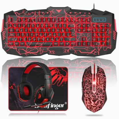 Gaming Keyboard Mouse Headset Combo