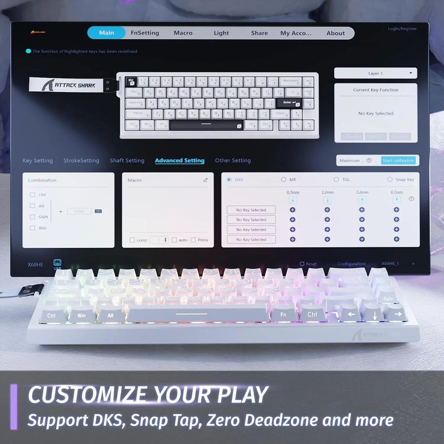 X68 HE Rapid Trigger Gaming Keyboard