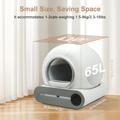 App Control WiFi Self Cleaning Cat Litter Box