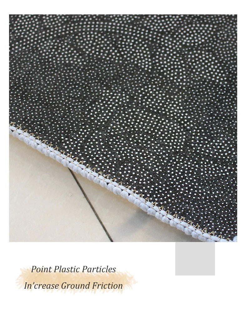 VIKAMA Bohemian Crystal Velvet Anti-Slip Rug