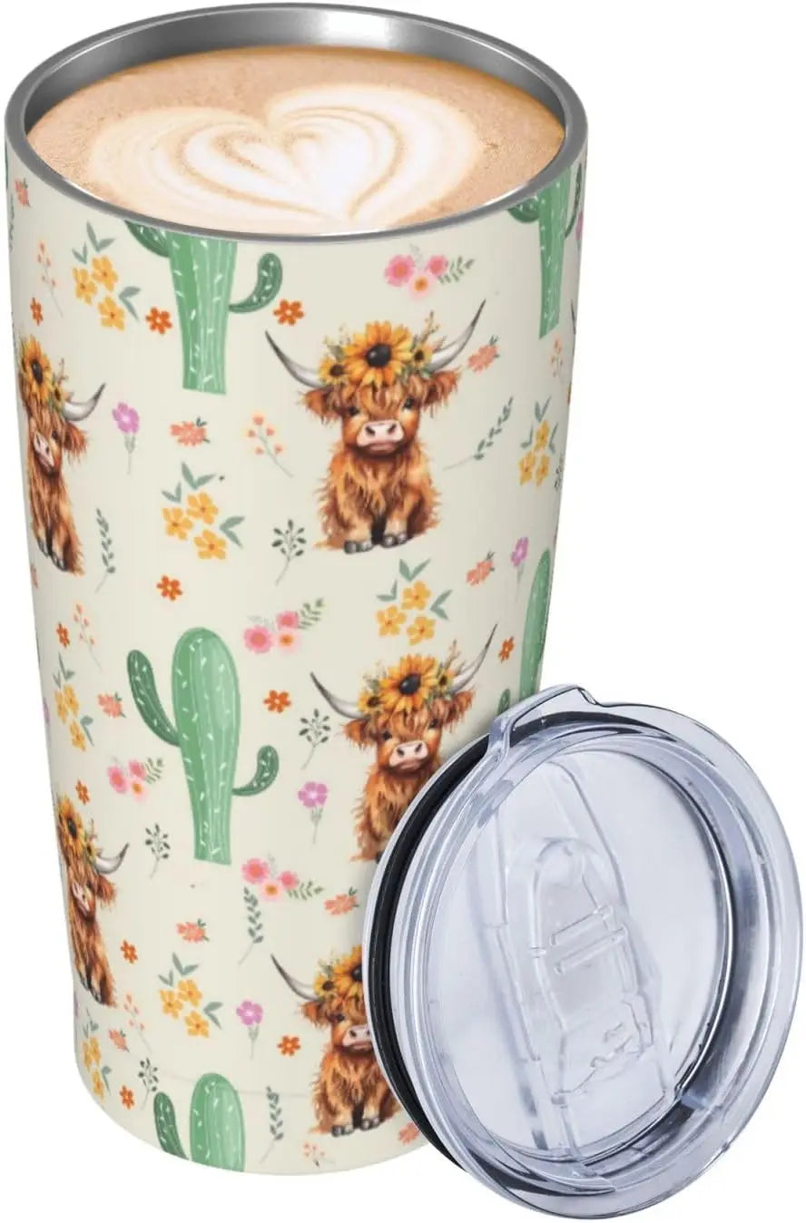 20oz Highland Cow Tumbler