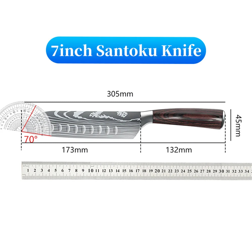 Japanese Stainless Steel Kitchen Knives