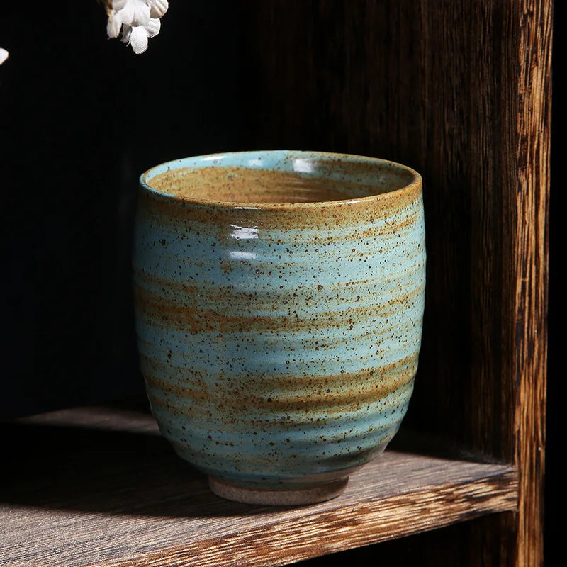 Vintage Style Japanese Coarse Pottery Mug