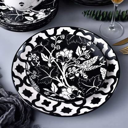 Ceramic Plates and Bowls for 4